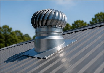 Roof-mounted air flow unit
