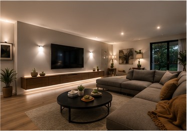 Full house renovation living space