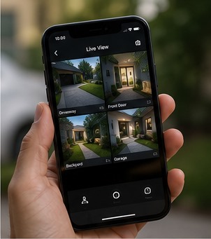 Mobile security camera monitoring