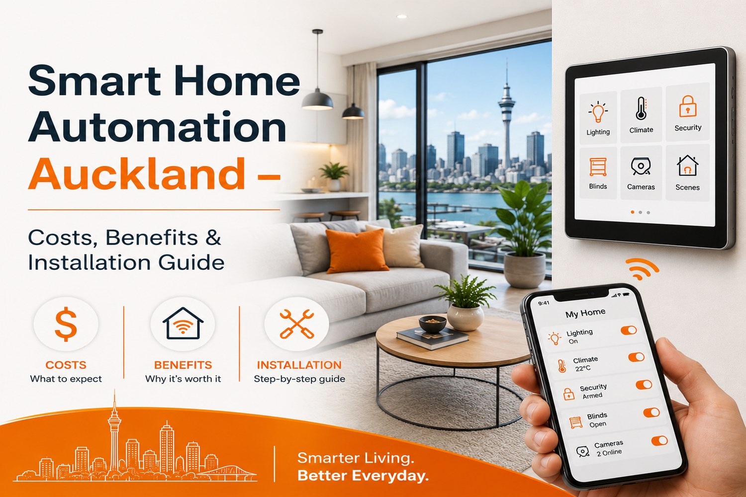 Smart Home Automation Auckland – Costs, Benefits & Installation Guide